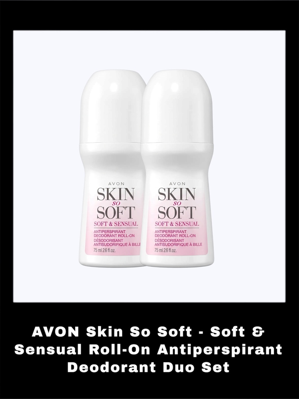 AVON Skin So Soft - Soft & Sensual Roll-On Antiperspirant Deodorant Duo Set
